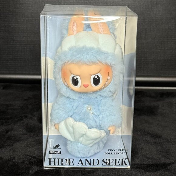 Popmart Labubu Hide and Seek Merbubu Plush Pendant Singapore Exclusive - Picture 1 of 6